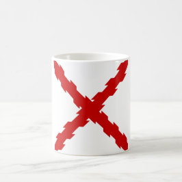 Kruis van de vlag van Bourgogne Koffiemok