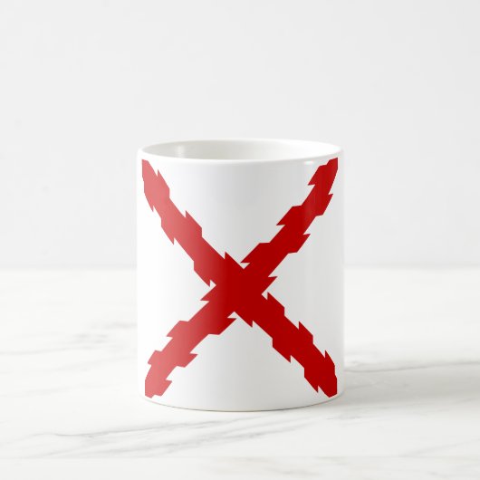 Kruis van de vlag van Bourgogne Koffiemok (Center)