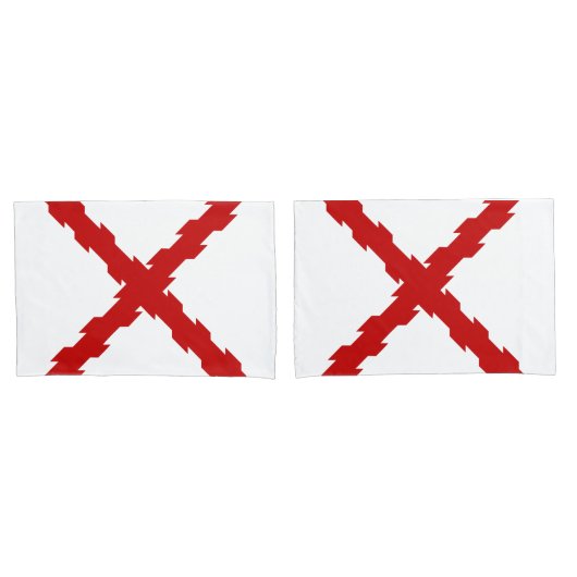 Kruis van de vlag van Bourgogne Kussensloop (Voorkant-Set)