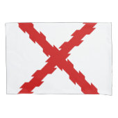 Kruis van de vlag van Bourgogne Kussensloop (Voorkant-Links)