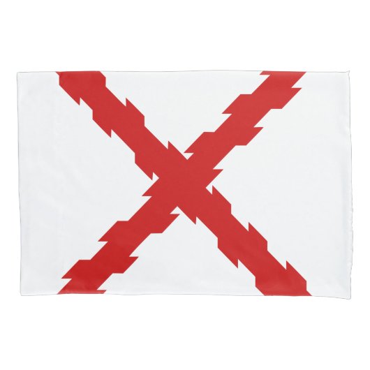 Kruis van de vlag van Bourgogne Kussensloop (Voorkant-Links)