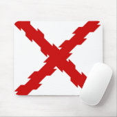 Kruis van de vlag van Bourgogne Muismat (Met muis)