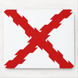 Kruis van de vlag van Bourgogne Muismat