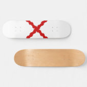Kruis van de vlag van Bourgogne Persoonlijk Skateboard (Horizontaal)