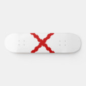 Kruis van de vlag van Bourgogne Persoonlijk Skateboard (Horizontaal)