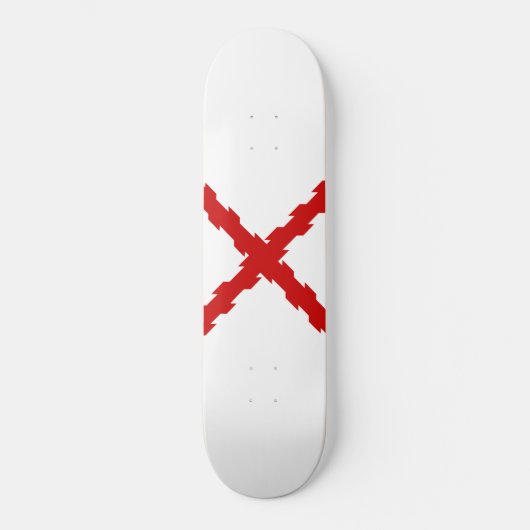 Kruis van de vlag van Bourgogne Persoonlijk Skateboard (Voorkant)