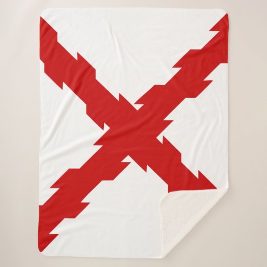 Kruis van de vlag van Bourgogne Sherpa Deken (Voorkant)