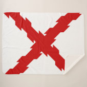 Kruis van de vlag van Bourgogne Sherpa Deken (Voorkant (horizontaal))