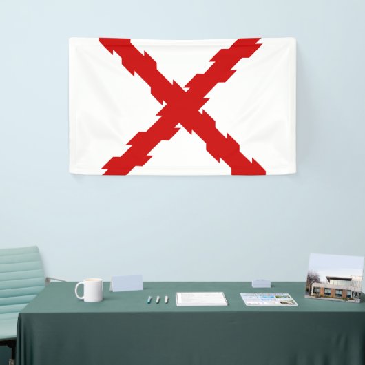 Kruis van de vlag van Bourgogne Spandoek (Beurs)