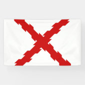 Kruis van de vlag van Bourgogne Spandoek (Horizontaal)