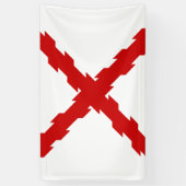 Kruis van de vlag van Bourgogne Spandoek (Verticaal)