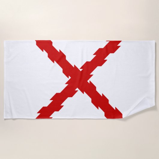 Kruis van de vlag van Bourgogne Strandlaken (Voorkant)