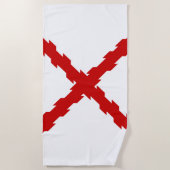 Kruis van de vlag van Bourgogne Strandlaken (Voorkant)