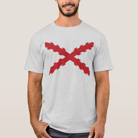Kruis van de vlag van Bourgogne T-shirt (Voorkant)