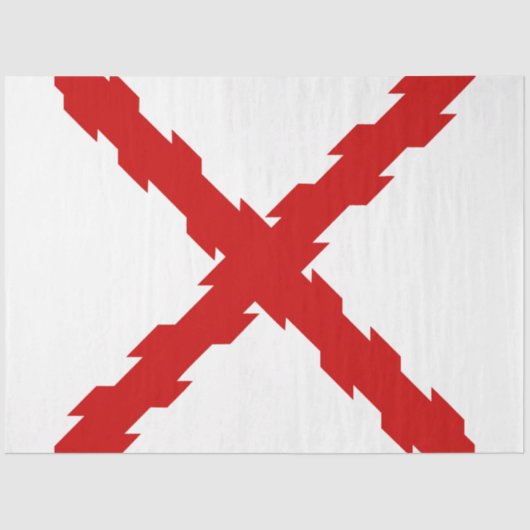 Kruis van de vlag van Bourgogne Tissuepapier (Voorkant)