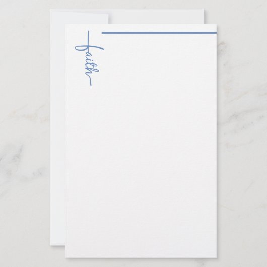 Kruis van geloof briefpapier (Voorkant)