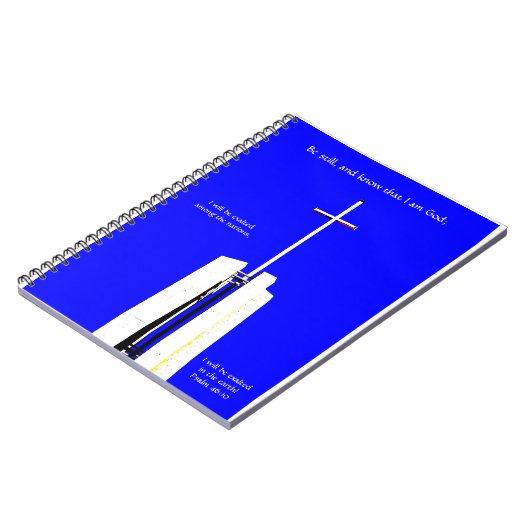 Kruis van Geloof in de Hemel met Schrift Journal Notitieboek (Linkerzijde)