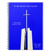 Kruis van Geloof in de Hemel met Schrift Journal Notitieboek (Voorkant)