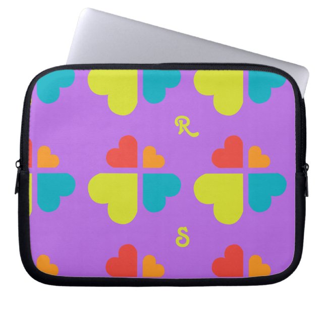 Kruis van Harten Laptop Sleeve (Voorkant)