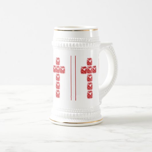 kruis van het hart bierpul (Voorkant rechts)