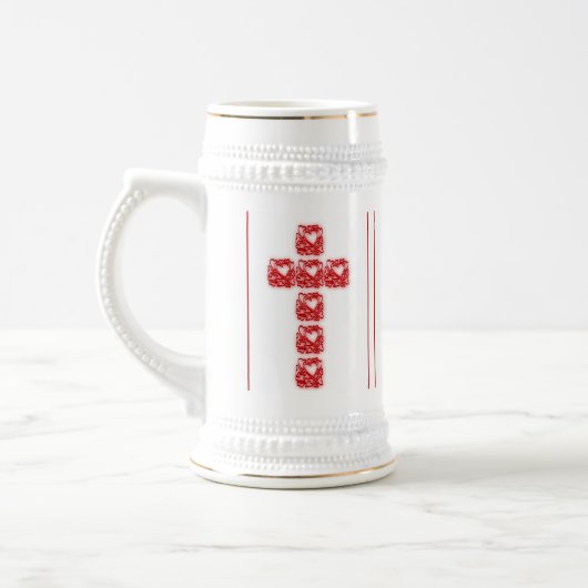 kruis van het hart bierpul (Links)