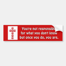 kruis van het hart bumpersticker