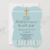 Kruis van het Licht Jezus Christus Eerste Heilige Kaart (Voorkant)