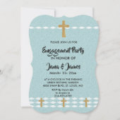 Kruis van het Lichte Jezus Christus Verloving Kaart (Voorkant)