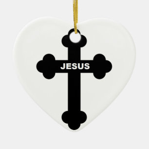 KRUIS VAN JESUS KERAMISCH ORNAMENT
