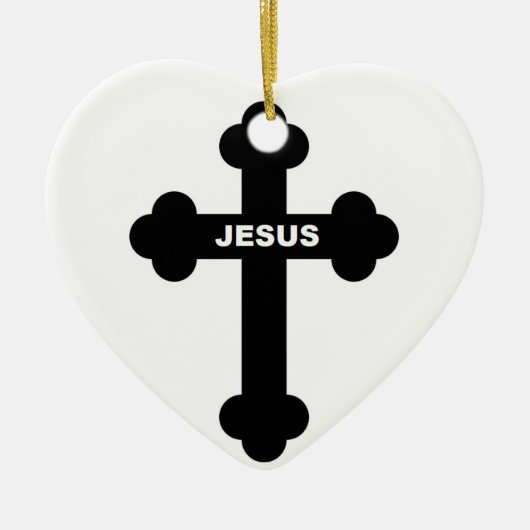 KRUIS VAN JESUS KERAMISCH ORNAMENT (Voorkant)