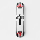 Kruis van Jezus Persoonlijk Skateboard (Voorkant)