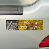 Kruis van kracht bumpersticker (Op auto)