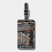 Kruis van kracht en pad van leven bagagelabel (Voorkant verticaal)