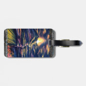 Kruis van kracht en pad van leven bagagelabel (Achterkant horizontaal)