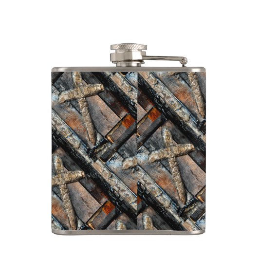 Kruis van kracht heupfles (Achterkant)