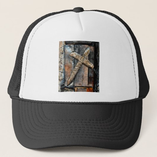 Kruis van kracht trucker pet (Voorkant)
