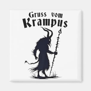 Kruis van Krampus Kerstmis Xmas Devil Spooky Magneet
