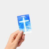 Kruis van Licht Jezus Christus Aanpasbaar Christel Badge (Handheld)