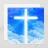 Kruis van Licht Jezus Christus Aanpasbaar Christel Kaart (Voorkant / Achterkant)
