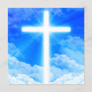 Kruis van Licht Jezus Christus Aanpasbaar Christel Kaart