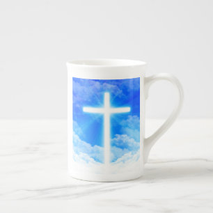 Kruis van Licht Jezus Christus Aanpasbaar Christel Porselein Kop