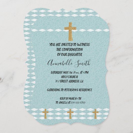 Kruis van Licht Jezus Christus BEVESTIGING Kaart (Voorkant / Achterkant)