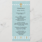 Kruis van Licht Jezus Christus ceremonie Programma Programmakaart (Voorkant)