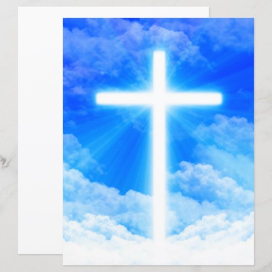 Kruis van Licht Jezus Christus  Christelijk (Voorkant / Achterkant)