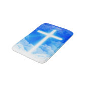 Kruis van Licht Jezus Christus Christelijk Badmat (Gekanteld)