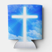 Kruis van Licht Jezus Christus  Christelijk Blikjeskoeler (Achterkant)