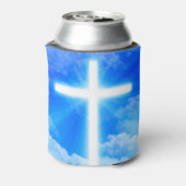 Kruis van Licht Jezus Christus  Christelijk Blikjeskoeler (Blikje Achterkant)