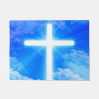 Kruis van Licht Jezus Christus Christelijk Deurmat