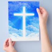 Kruis van Licht Jezus Christus  Christelijk Flyer (Hand)