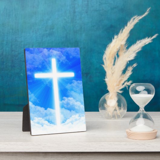 Kruis van Licht Jezus Christus Christelijk Fotoplaat (Zijkant)